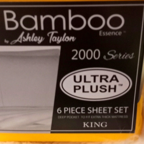 Bamboo Essence King Size Yellow- 6 Piece Sheet Set - Picture 5 of 10